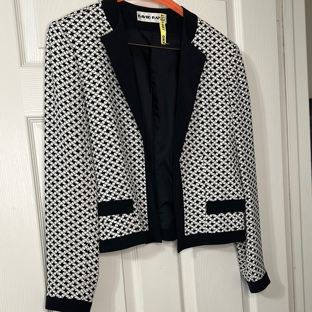 #92 David Hayes Silk Blazer